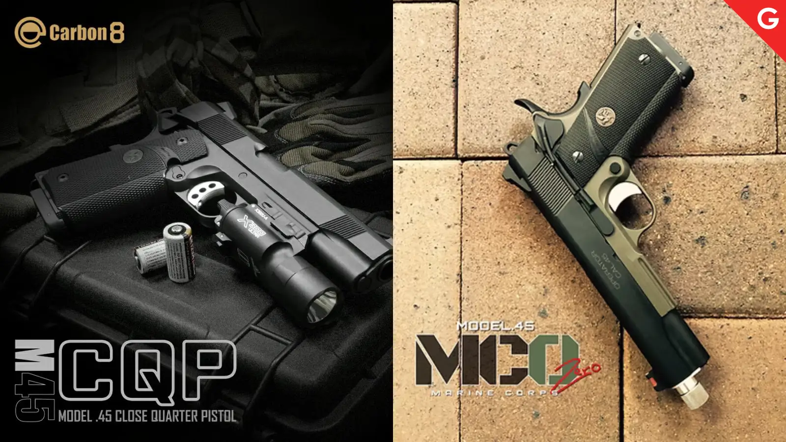 [Carbon8] M45 MCO＆CQP CO2ガスガンが再販!!