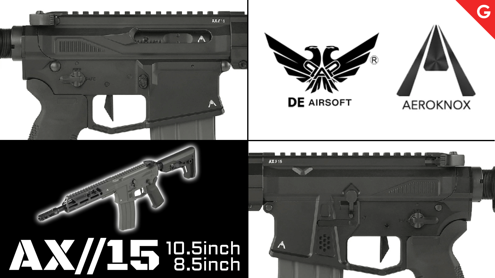 [Aeroknox/DE Airsoft] AX//15 AR15 ガスブローバックライフル!