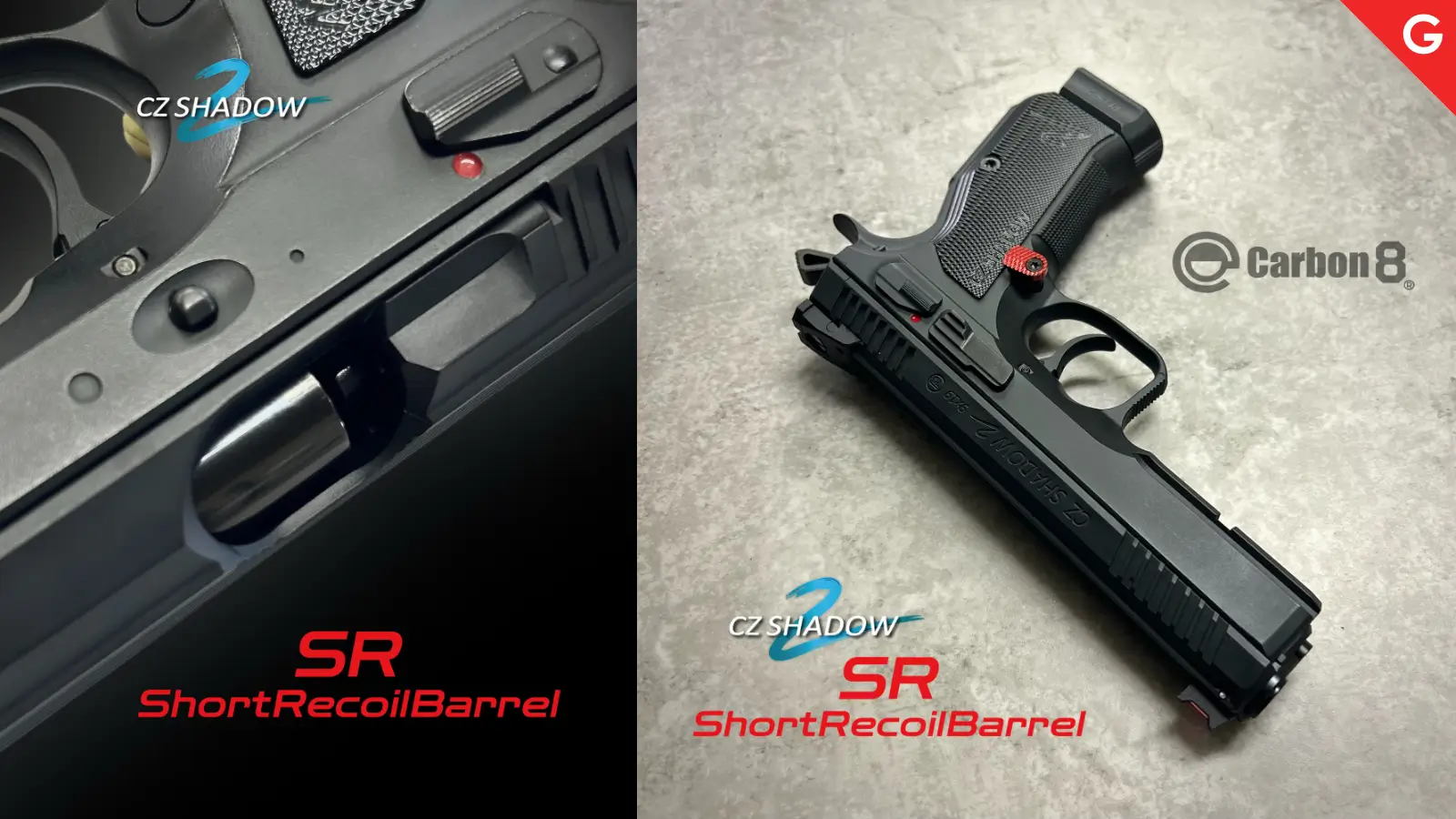 [Carbon8] Czオフィシャルライセンス Cz SHADOW 2 -SR- CO2 ガスブローバック ショートリコイルバージョン