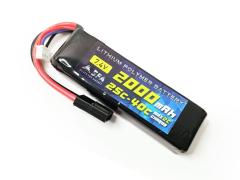 [SFA] LiPoバッテリー 7.4V 2000mAh 25C-40C ミニタイプ コネクタ各種 SA-B016 (新品取寄～新品)