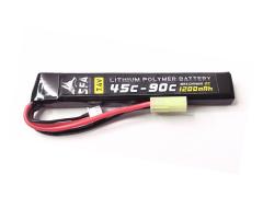 [SFA] LiPoバッテリー 7.4V 1200mAh 45C-90C スティックタイプ コネクタ各種 SA-B017 (新品取寄～新品)