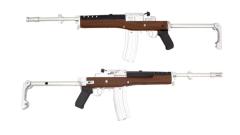 [BELL] Mini-14 GB メタル電動ガン  フェイクウッド ETUバージョン シルバー (新品)