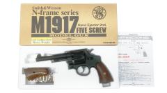 [タナカ] S&W M1917 CAL.45 U.S.Military 5.5インチ HW 発火モデルガン 木製グリップ (未発火)