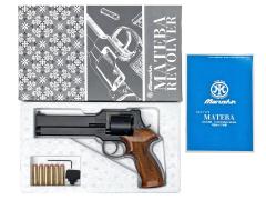 [マルシン] マテバ 6インチ Xカート式 ガスリボルバー マットブラックABS 木製グリップカスタム (中古)