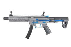 [KingArms] PDW 9mm SBR ショートバレルライフル 電動ガン グレー/ブルー KA-AG-231-GB (新品予約受付中! 特典あり)