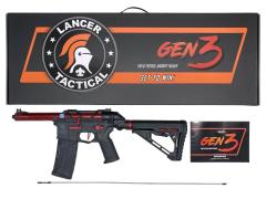 [Lancer Tactical] GEN 3 AIRTAC CUSTOMS 電子トリガー【Nebula】搭載 レッド 電動ガン (新品)
