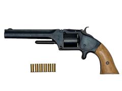 [マルシン] S&W Model2 Army マットブラック HW 発火モデルガン 木製グリップ装備 ブルーイングカスタム (中古)