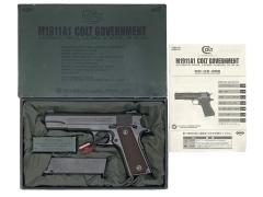 [東京マルイ] コルト M1911A1 ガバメント ガスブローバック メインスプリングハウジング換装 フロント&リアサイトカスタム (中古)
