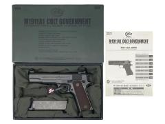 [東京マルイ] コルト M1911A1 ガバメント ガスブローバック メインスプリングハウジング換装 HEINIEタイプフロント&リアサイトカスタム (中古)