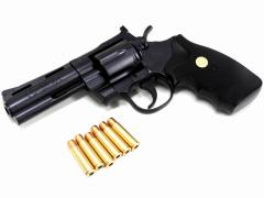 [東京マルイ] コルト パイソン .357マグナム 4インチ ブラック エアコッキング (中古)