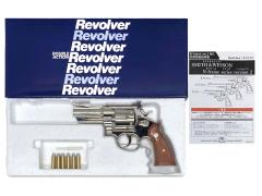 [タナカ] S&W M27 “The .357 Magnum” 3-1/2インチ レジスタードマグナム ニッケルフィニッシュ HW 発火モデルガン (中古)