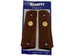 [HERRETT'S ヘレッツ] ガバメント用 フルチェッカー メダリオン付 実物木製グリップ (中古)