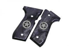 [キャロムショット] マルイM9・M92F用 テキサスレンジャー ブラックパールグリップ (中古)