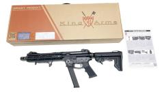 [KingArms] PCC ピストルキャリバー TWS 9mm カービン GBB フロント・リアサイト変更 ハンドストップ付 (中古)