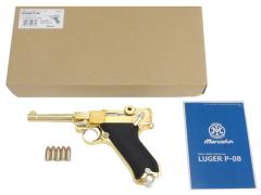 [マルシン] ルガーP08 4インチ Parabellum 金属モデルガン 【ブラックABSグリップ】 2022再販 (中古)