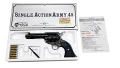 [タナカ] コルト SAA シビリアン 4-3/4インチ スチールジュピターフィニッシュ 発火モデルガン グリップ周辺フレーム変更 (中古)