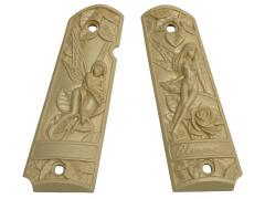 [ノンブランド] アイボリー風 3D フェアリー ガバメントサイズ用グリップ (中古)