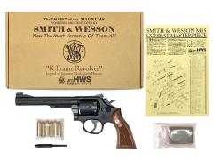 [HWS] S&W M15 コンバット・マスターピース 6インチ サービスサイズ 木製グリップ 標準装備 発火モデルガン 2026モデル 100丁限定 (新品)