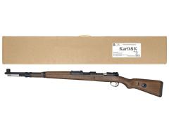 [BELL] kar98k リアル刻印 排莢式 ガスボルトアクション 木製ストック 専用カート5発つき no:102BA (中古)