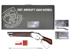 [S&T] ウィンチェスター M1887 ワイルドカード リアルウッド Silver ワイドレバー 排莢式ガスショットガン (新品)