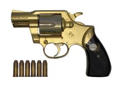 [ハドソン] コルト ローマン MkIII 2インチ 金属モデルガン 再塗装品 (中古)