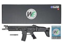 [WE] SCAR-L GBB V3 BK ガスブローバック ストック固定パーツ破損 動作可 (新品)