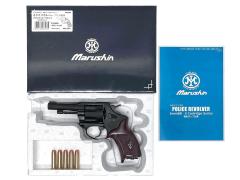 [マルシン] ポリスリボルバー 3インチ 77ミリ銃身 Xカートリッジ プラグリップ仕様 ブラックHW　ガスリボルバー (新品)