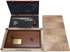 [フランクリン・ミント] S&W モデル3 ワイアット・アープモデル 専用木箱 専用額付き .Ver (中古)