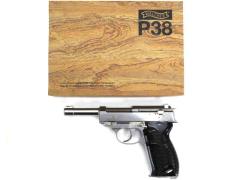 [マルゼン] ワルサーP38 シルバー ガスブローバック JAN改定後ロット (新品予約受付中! 特典あり)