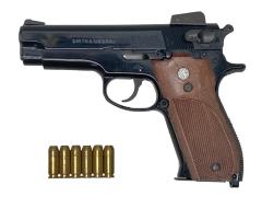 [マルシン] S&W M439 ブラックABS 発火モデルガン バレル/墨入れカスタム デコック不可