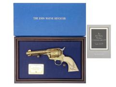 [マルシン/フランクリンミント] コルト ジョンウェイン リボルバー 装飾銃 非発火 金属モデルガン 151284 額付き (中古)