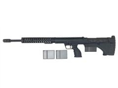 [SILVERBACK AIRSOFT] Desert Tech SRS-A1 スナイパーライフル 26インチ BK プルコック バットプレート固定難 スペアマガジン付き (訳あり)