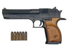 [ハドソン] デザートイーグル 44マグナム ブラックHW IMI刻印 木製グリップカスタム スライドストップ難 (訳あり)