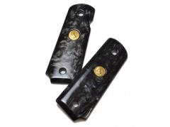 [キャロムショット] 45AUTO ブラックパールinメダルグリップ M1911A1 コルトガバメント用 (中古)