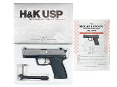 [タナカ] HK USP ステンレススライドモデル ガスブローバック ガス漏れ有 (訳あり)