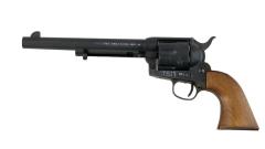 [ハドソン] コルト SAA ピースメーカー 7-1/2インチ キャバルリー 発火モデルガン HW 木製グリップ仕様 刻印墨入れあり (中古)