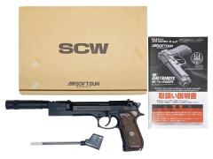 [WA] ベレッタ M92FS レオン サイレンサー / Beretta実物木製グリップ GBB (中古)