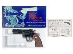 [MGC] コルトパイソン 357マグナム 4インチ モデルガン 予備サイト カートなし 動作可 (中古)