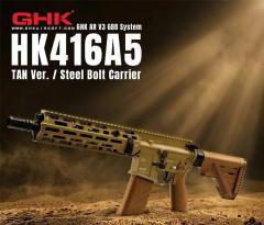 [GHK] UMAREX HK416A5 V3 TAN 正規ライセンス GBBR DXver (新品予約受付中! 特典あり)