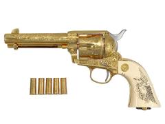[マルシン] コルト SAA.45 ジョージ・S・パットン将軍記念モデル 金属モデルガン カート5発 付属 (中古)