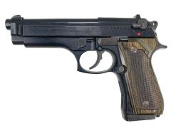 [スズキ] ベレッタ M92SB ABS 発火モデルガン ヘアライン仕様 木製グリップカスタム (中古)