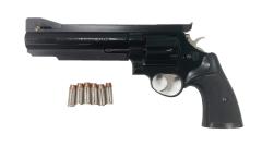 [コクサイ] S&W M29 .44マグナム SATAN サターン カスタム 6インチ 発火モデルガン シリンダずれ 動作可 片面ホワイト入り (中古)