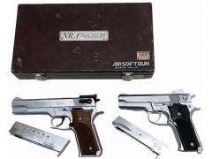 [MGC] S&W M745 M659 固定ガスガン ２丁セット 木製グリップ ウィチタリアサイト (中古)