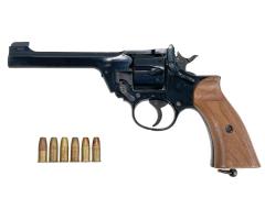 [マルシン] エンフィールド No.2 Mk1 STAR スター 組立キット ブラックABS 完成品  木製グリップカスタム 発火モデルガン トリガー不具合 (訳あり)