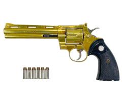 [コクサイ] コルトパイソン 6インチ 金属モデルガン 再塗装品 撃針つぶれ 動作可