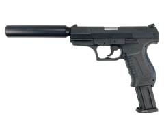 [マルゼン] Walther ワルサー P99 正規ライセンス ガスブローバック アウターバレル/ロングマガジンカスタム マガジンガス漏れ/バックストラップベトつき (訳あり)