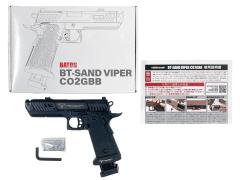 [BATON airsoft] BT-SAND VIPER BK Co2 GBB_ガスブローバック PIT VIPER刻印カスタム ホワイト刻印 (新品)