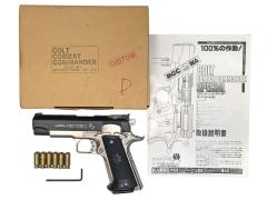 [WA/MGC] コルト コンバットコマンダー スペシャル フレームシルバー ABS センターファイアリングシステム 発火モデルガン GM5 サムガードフルカスタム (未発火)