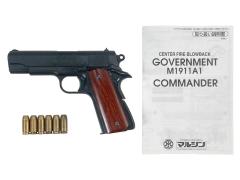 [マルシン] コルト コンバットコマンダー ブラックHW スムース木製グリップカスタム (中古)