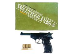 [マルシン] ワルサーP38 ミリタリー エクセレントHW 発火モデルガン ブルーイングカスタム (中古)